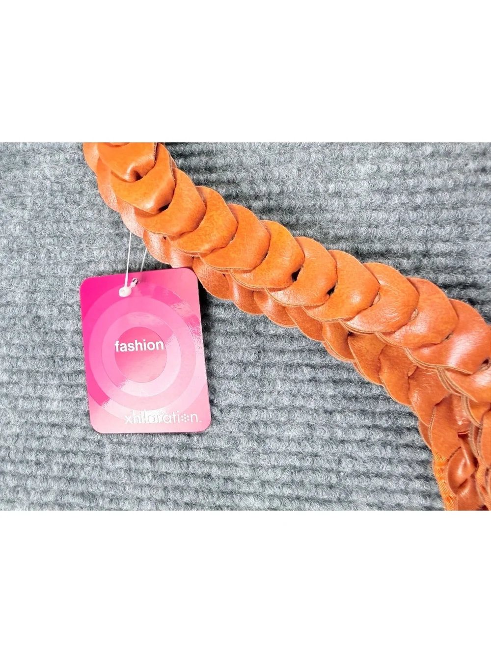Xhilaration Orange Braided Hobo Shoulder Bag Purse NWT